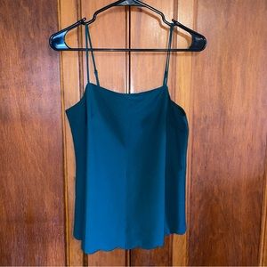 NWT J. Crew emerald green spaghetti strap tank